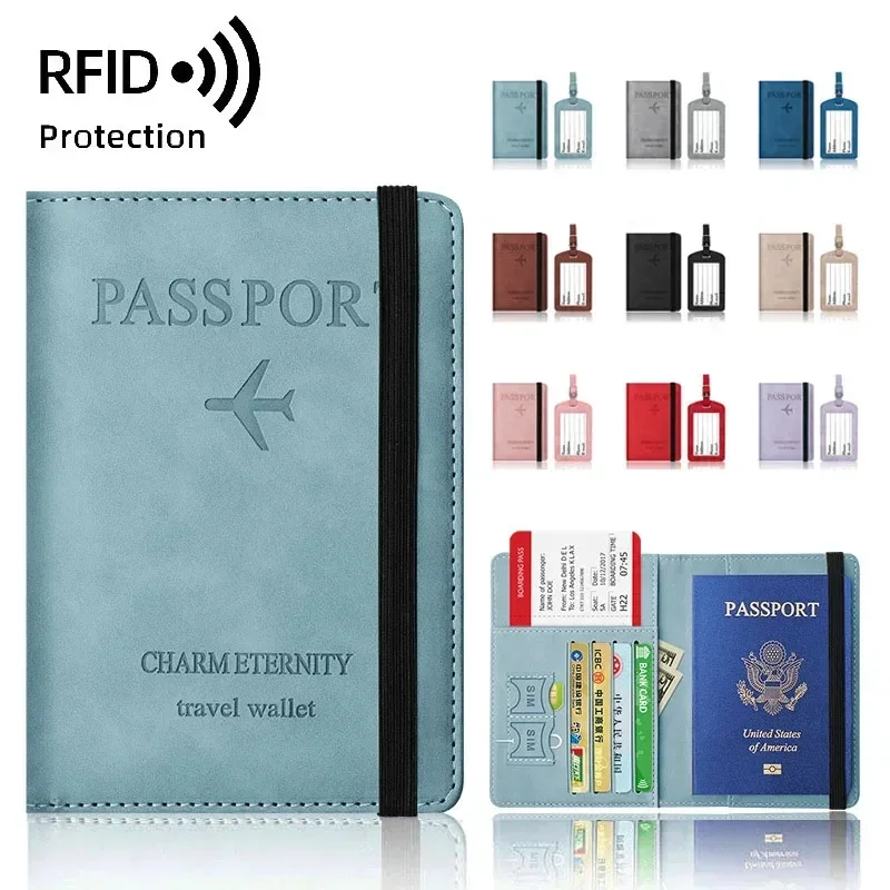 Travel Accessories Long Flight - PU Leather Travel Passport Holder para