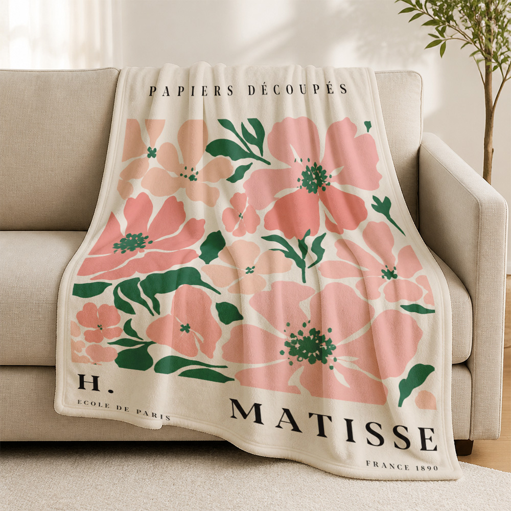 Travel Accessories Ideas - Manta decorativa com estampa floral boêmia,