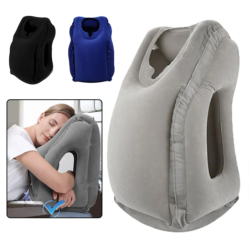 Travel Accessories Long Flight - Almofadas Infláveis de Viagem com Suporte