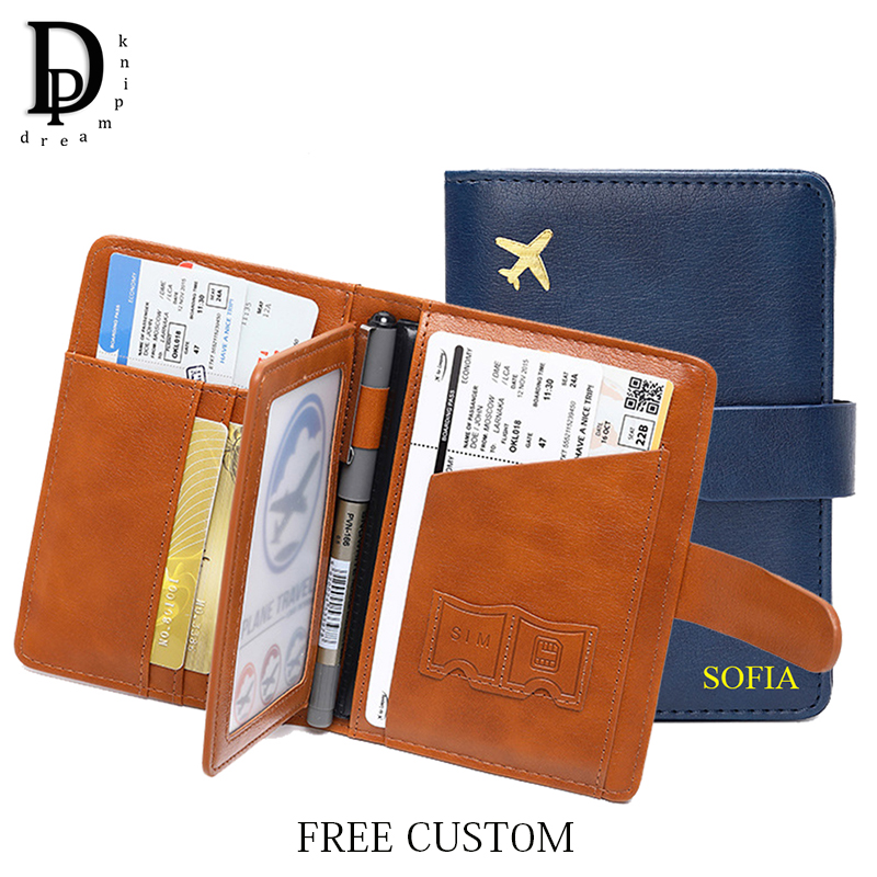 Travel Accessories Wallet - Carteira de passaporte de viagem com