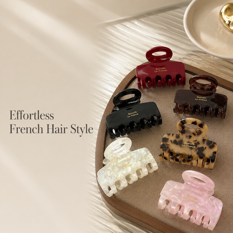 Travel Accessories Aesthetic - Presilhas de Cabelo Francesas de Tamanho