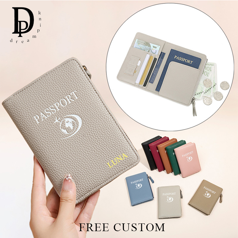 Travel Accessories Wallet - Porta-Passaporte Personalizado para Mulheres com RFID
