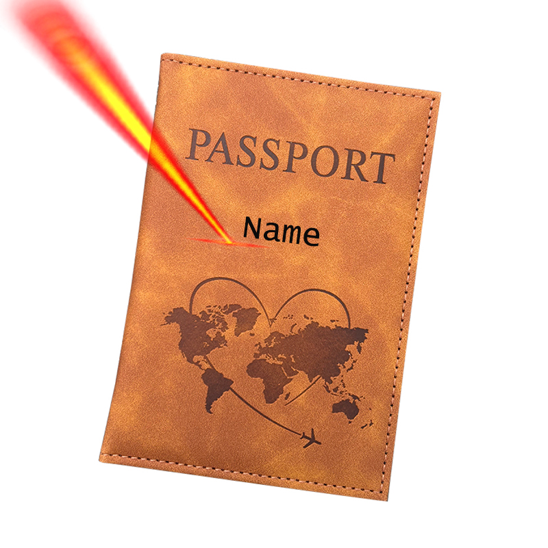 Travel Accessories Wallet - Nome personalizado porta-passaporte carteira de viagem