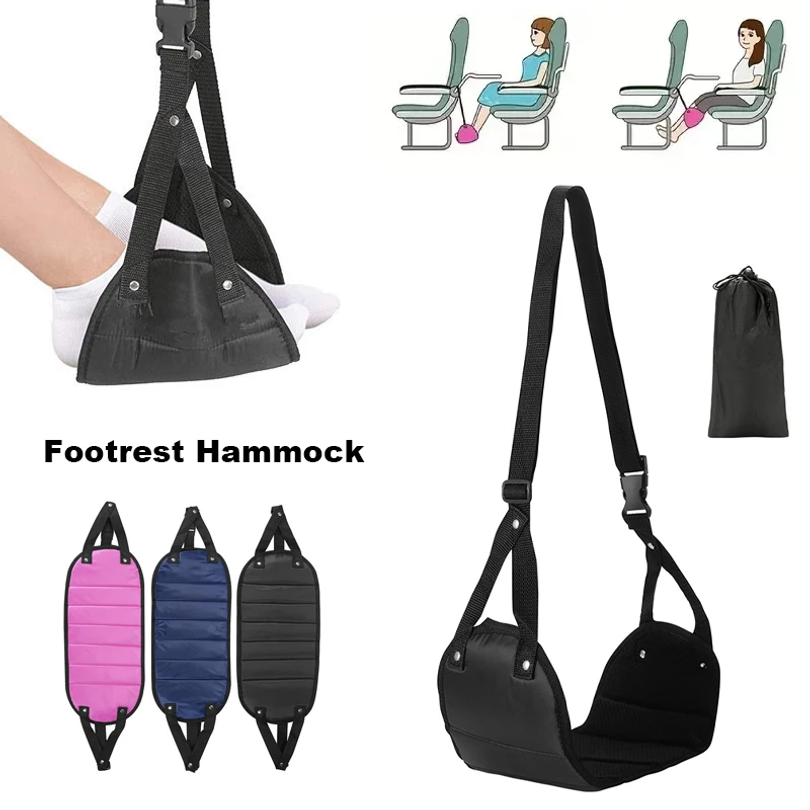 Travel Accessories Long Flight - Rede de Apoio para Pés Portátil