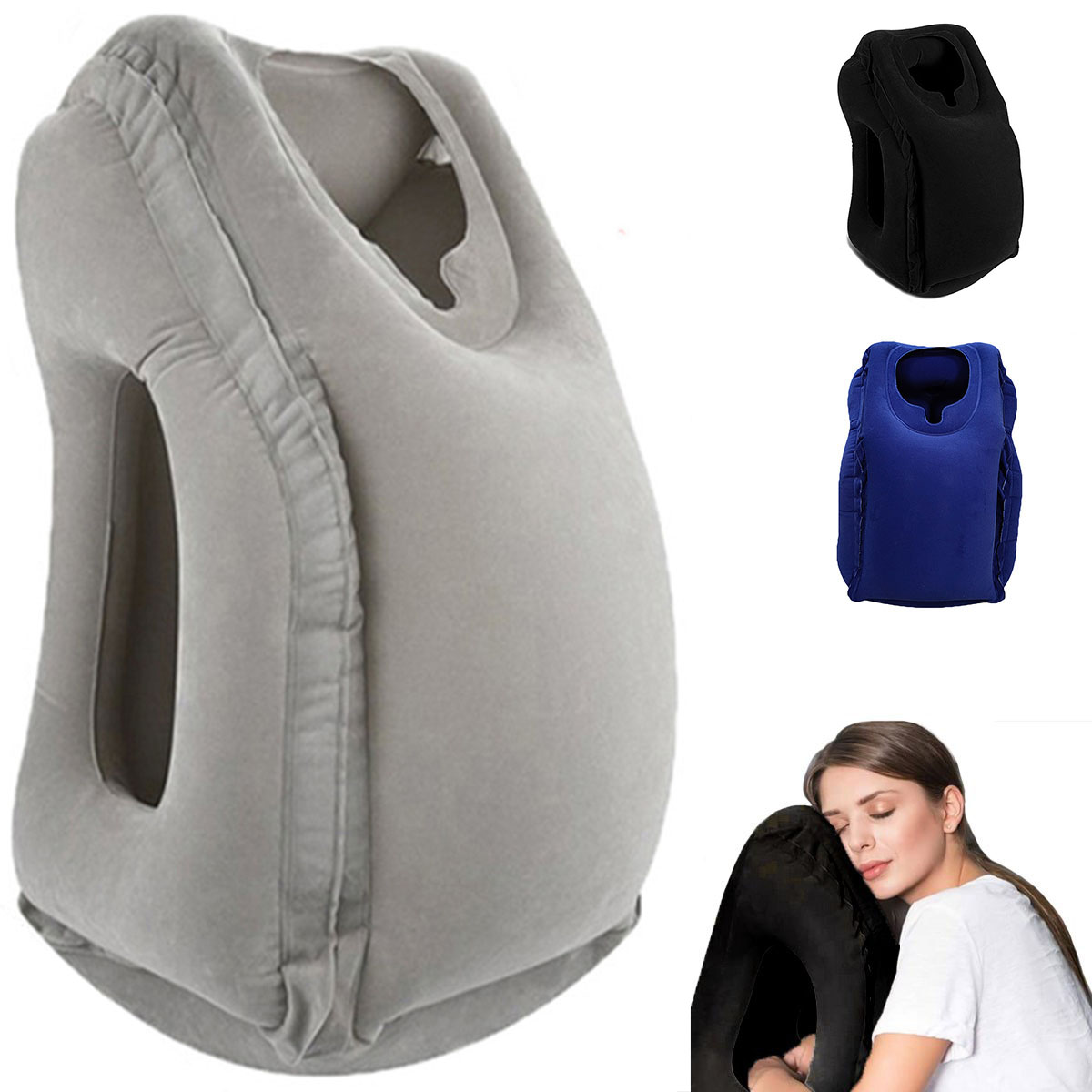 Travel Accessories Long Flight - Almofada inflável para viagem, acessórios de