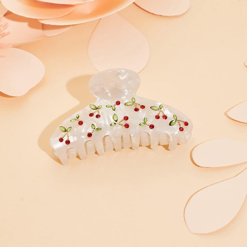 1 peça grampo de cabelo cereja - Travel Accessories Aesthetic avaliação e preço
