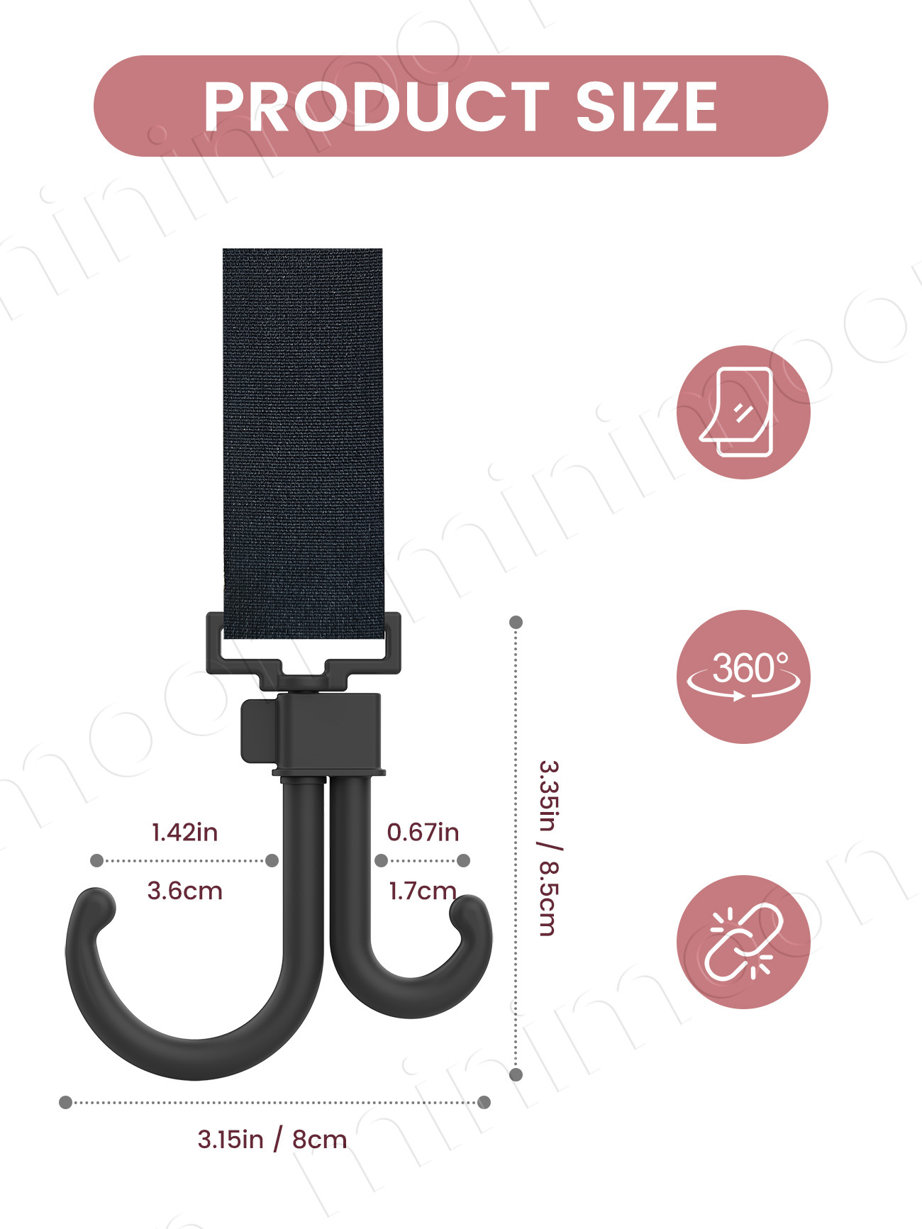 360 °   Gancho Giratório para  - Travel Accessories Baby avaliação e preço